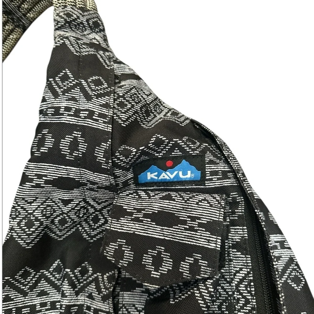 Kavu Rope Sling Bag Geometric Tribal Print